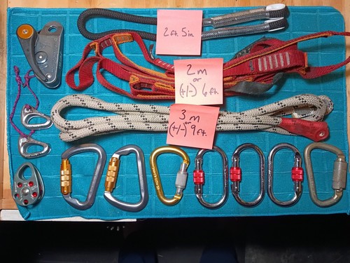 Climbing gear lot - gear, black